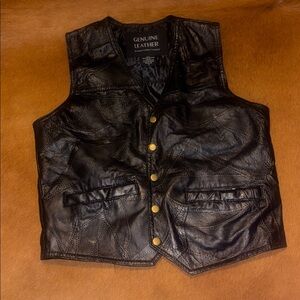 Leather vest